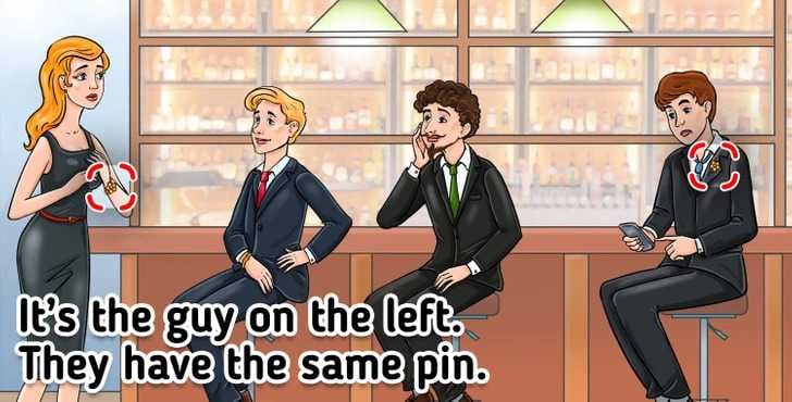 Skørt puslespil for kloge mænd: Vi skal hjælpe en gift kvinde med at finde sin mand