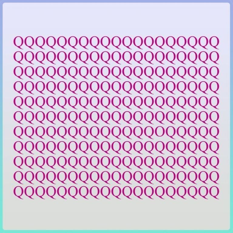 Et udfordrende IQ-puslespil: kun de heldige finder det skjulte bogstav 'O'